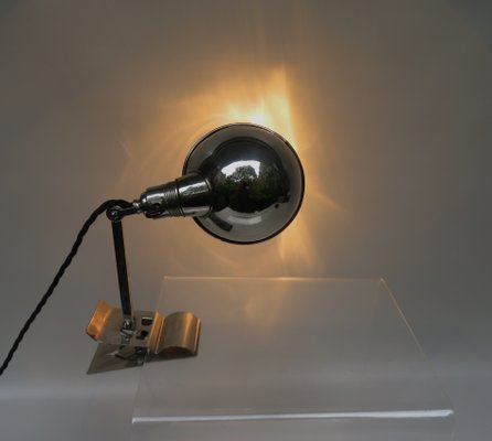 Chromed Clamping Lamp from Hala, 1930s-EY-1074317