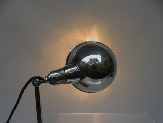 Chromed Clamping Lamp from Hala, 1930s-EY-1074317