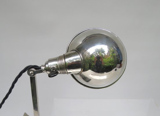 Chromed Clamping Lamp from Hala, 1930s-EY-1074317