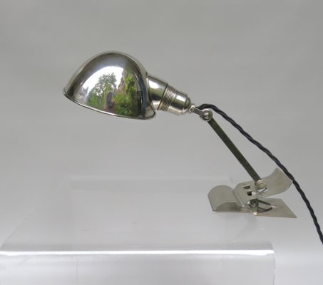 Chromed Clamping Lamp from Hala, 1930s-EY-1074317