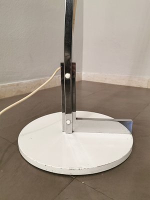 Chromed & Enamelled Metal Floor Lamp, Italy, 1970s-ZST-1254416