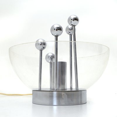 Chromed Metal and Methacrylate Table Lamp, 1960s-EZ-1361296