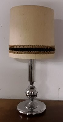 Chromed Metal & Fabric Table Lamp from Gura, 1970s-HOI-1134168