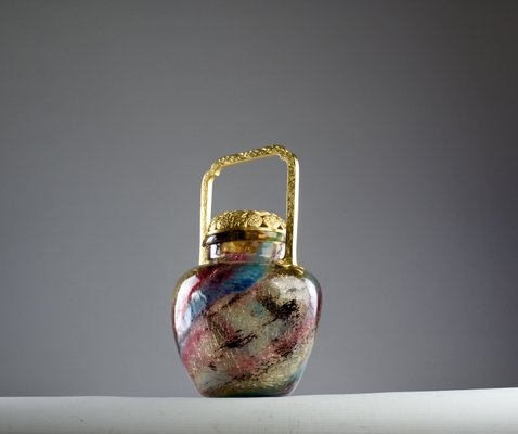 Chrysanthemums Pot-Pourri Vase by Ernest Leveille & Eugène Rousseau, 1800s-KEM-2033441