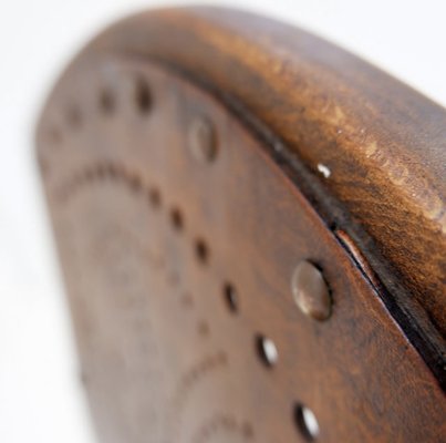 Church Chairs with Perforated Plywood, 1928-NYF-2043274