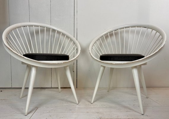 Circle Chairs by Yngve Ekström, 1960s, Set of 2-WZZ-860888