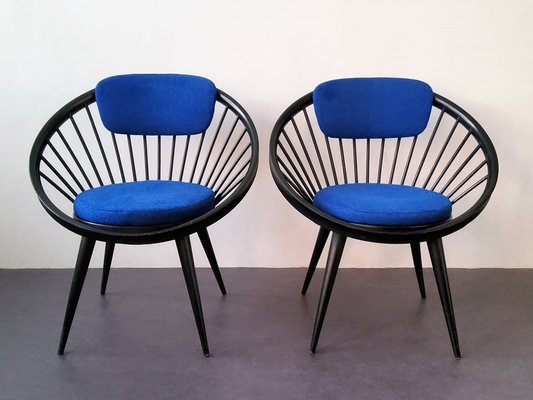 Circle Chairs by Yngve Ekström for Swedese, 1960s, Set of 2-NV-1095733