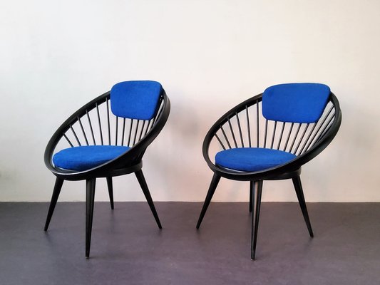 Circle Chairs by Yngve Ekström for Swedese, 1960s, Set of 2-NV-1095733