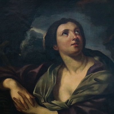 Circle of Giovanni Andrea Sirani, Mary Magdalene, 1600s, Oil on Canvas-BEW-2042880