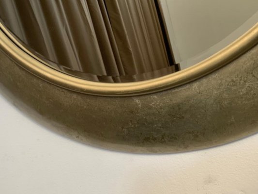 Circular Beveled Mirror with Frame, 1990s-IJR-1395135