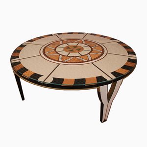 Circular Coffee Table in the Style of Carlo Bugatti-KMQ-960551