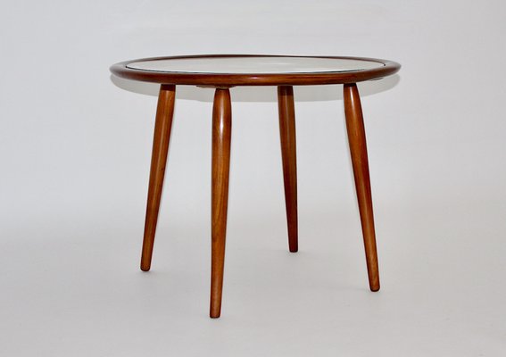 Circular Coffee Table or Side Table by Max Kment for Kunstgewerbliche Werkstätten, 1950s-NB-1143411