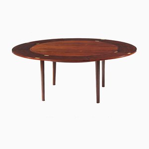 Circular Flip-Flap Dining Table in Rosewood from Dyrlund-MTD-1400198