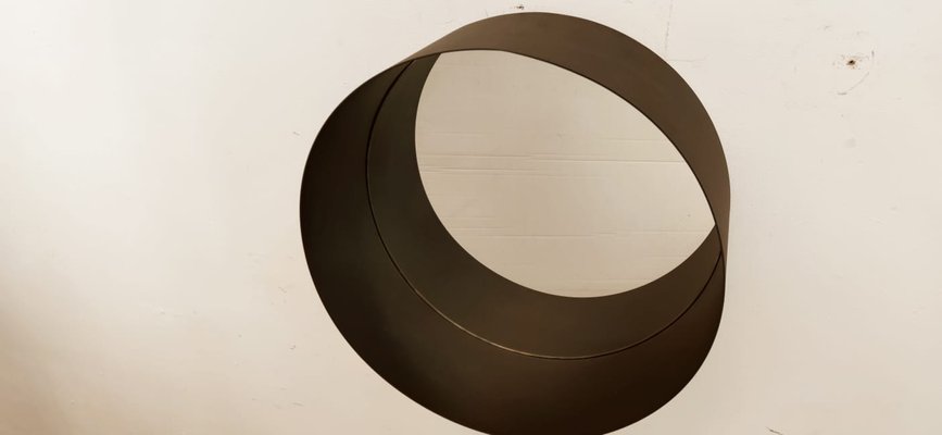 Circular Mirror in Metal-QLH-1193502