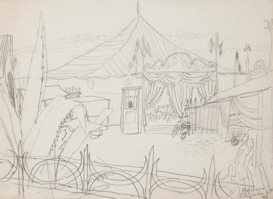 Circus - Original Pencil on Paper - 1948 1948-ZCI-779327