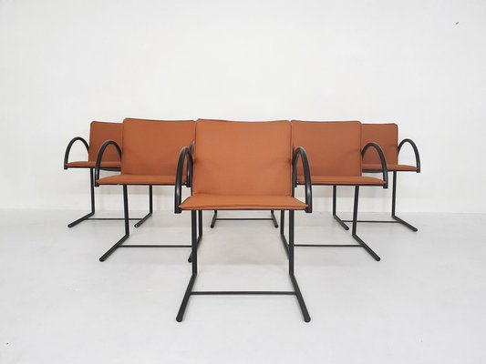 Cirkel 1 Dining Chairs by Karel Boonzaaijer & Pierre Mazairac for Metaform, The Netherlands, 1980s, Set of 6-ZO-973445