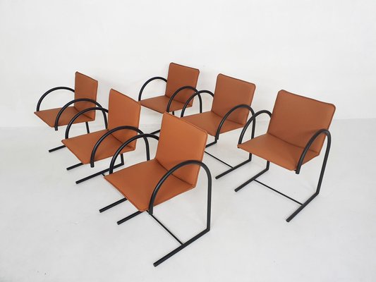 Cirkel 1 Dining Chairs by Karel Boonzaaijer & Pierre Mazairac for Metaform, The Netherlands, 1980s, Set of 6-ZO-973445