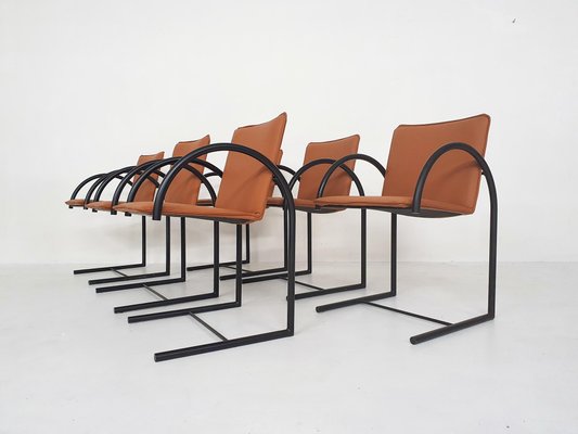 Cirkel 1 Dining Chairs by Karel Boonzaaijer & Pierre Mazairac for Metaform, The Netherlands, 1980s, Set of 6-ZO-973445