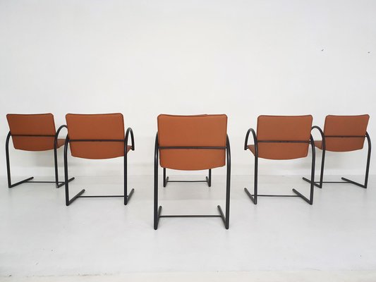 Cirkel 1 Dining Chairs by Karel Boonzaaijer & Pierre Mazairac for Metaform, The Netherlands, 1980s, Set of 6-ZO-973445