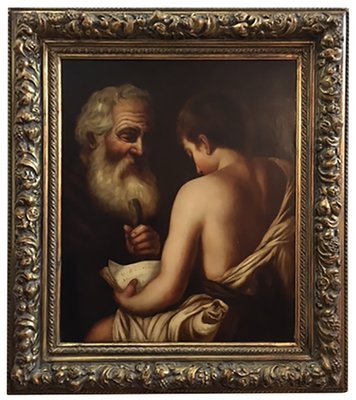 Ciro De Rosa, Youth and Wisdom, Italian School, 2007, Oil on Canvas, Framed-YUW-1314642