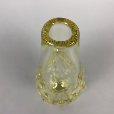 Citrine Glass Vase by Miloslav Klinger for Zelezny Brod Glassworks, 1960s-TZ-1353349