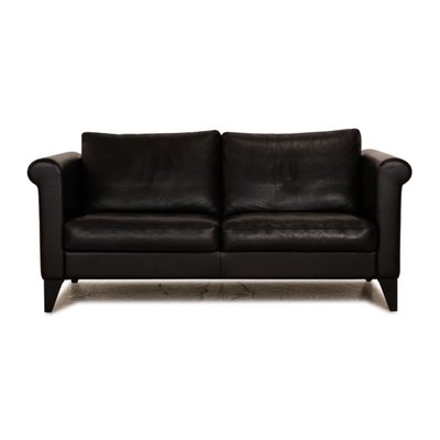 CL 500 2-Seater Sofa in Black Leather from Erpo-RQW-1748191