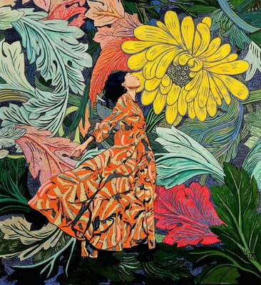 Claire Denarie-Soffietti, Burst into Bloom, 2023, Acrylic on Canvas-CHG-2031199