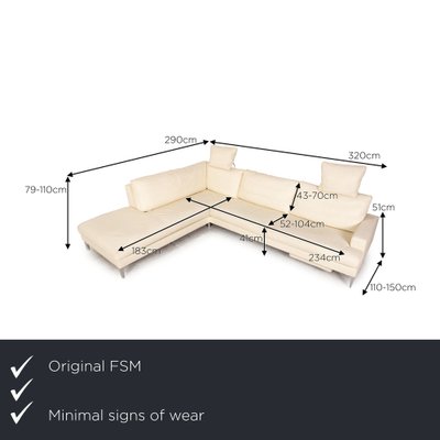 Clarus Leather Corner Sofa from FSM-RQW-1748360