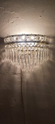 Classic Crystal Wall Lights, France, 1950s, Set of 2-RGF-1449196