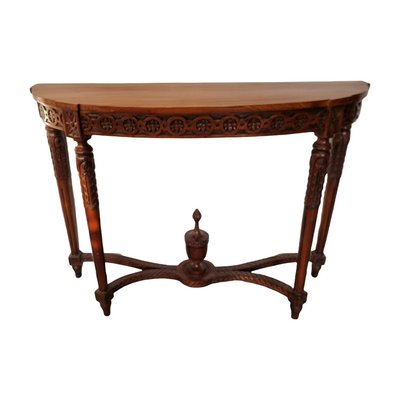 Classic Louis Xvi Style Mahogany Console Wall Table, 1990s-VHW-2040592