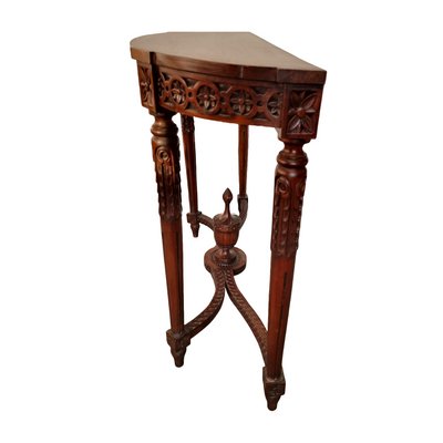 Classic Louis Xvi Style Mahogany Console Wall Table, 1990s-VHW-2040592