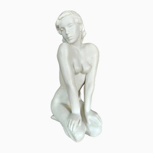 Classic Rose Collection Sitting Woman Figure by Lore Friedrich Gronau for Rosenthal, Germany-QZZ-1703386