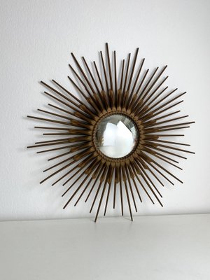 Classic Sun Mirror in Gold Metal-KKG-1319918