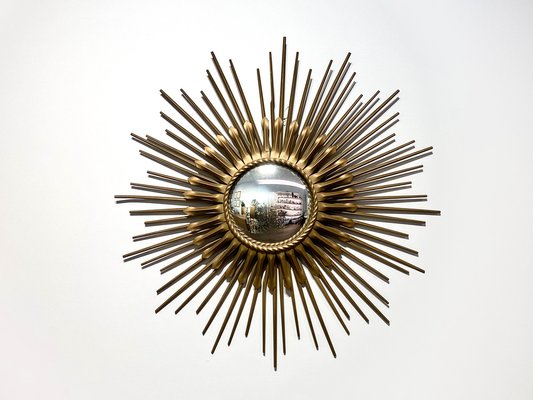 Classic Sun Mirror in Gold Metal-KKG-1319918