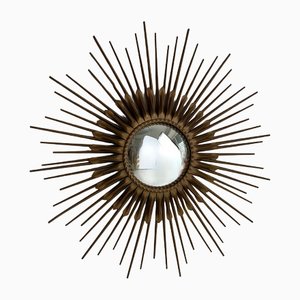 Classic Sun Mirror in Gold Metal-KKG-1319918