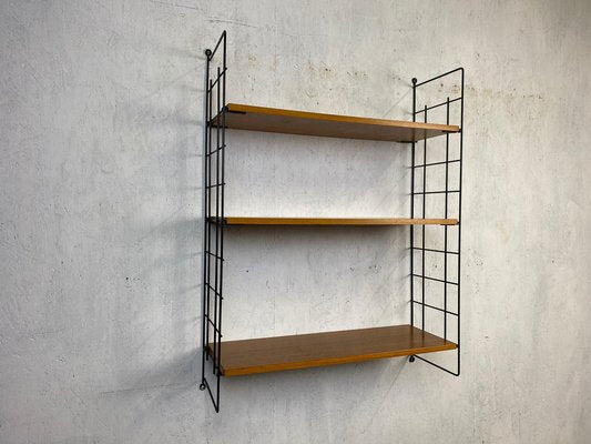 Classic Teak Ladder Shelf in String Design-GPQ-1782307