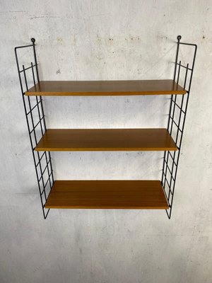 Classic Teak Ladder Shelf in String Design-GPQ-1782307