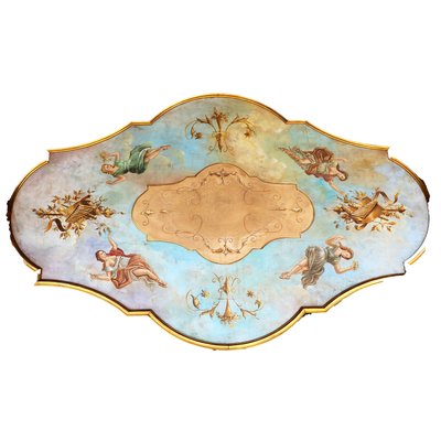 Classical Gilt Ceiling Fresco, 1980s or 1990s-IYX-973333