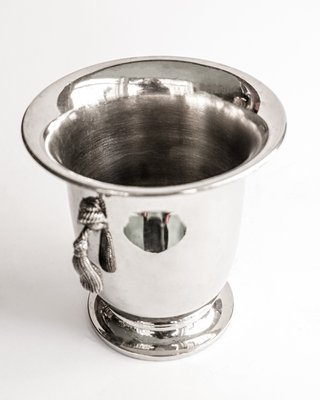 Classical Silver Plated Champagne Cooler and Ice Bucket with Tassels-YK-2024587