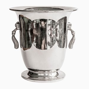 Classical Silver Plated Champagne Cooler and Ice Bucket with Tassels-YK-2024587