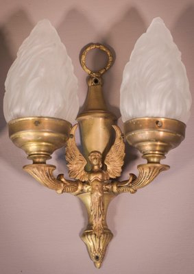 Classical Style Wall Lamps With Angels, Set of 2-AOI-1145668