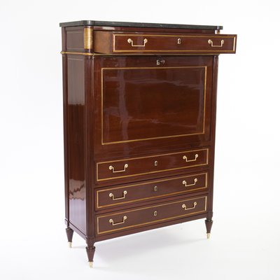 Classicist Escritoire with Marble Top, 1810s-AYY-1079921