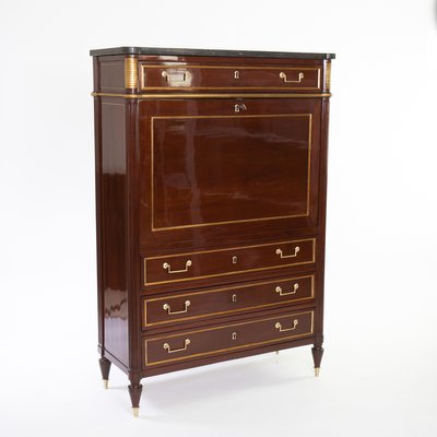 Classicist Escritoire with Marble Top, 1810s-AYY-1079921