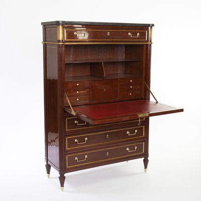 Classicist Escritoire with Marble Top, 1810s-AYY-1079921