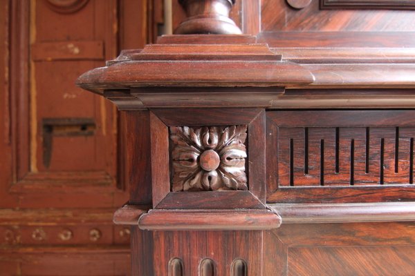 Classicist Top Cabinet in Rosewood, 19th Century-TAT-998569