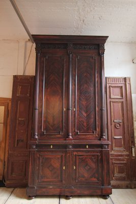 Classicist Top Cabinet in Rosewood, 19th Century-TAT-998569