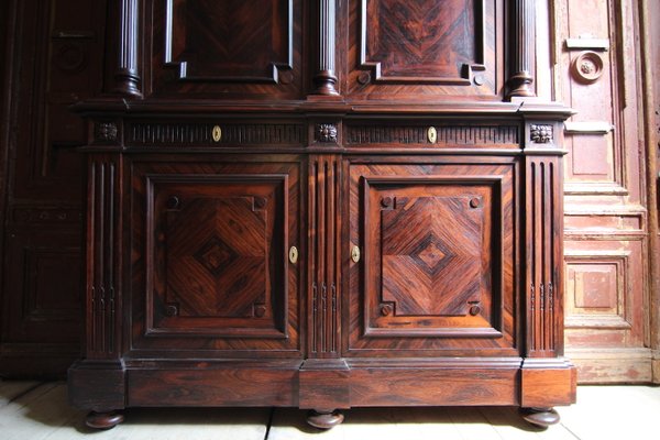 Classicist Top Cabinet in Rosewood, 19th Century-TAT-998569