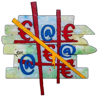 Claude Gean, Hashtag gagnant, 2022, Oil & Acrylic on Wood-QNR-1194757