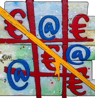 Claude Gean, Hashtag gagnant, 2022, Oil & Acrylic on Wood-QNR-1194757