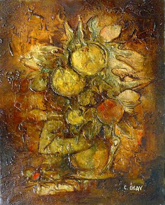 Claude Gean, Tournesols, 1985, Oil on Canvas-QNR-1165910